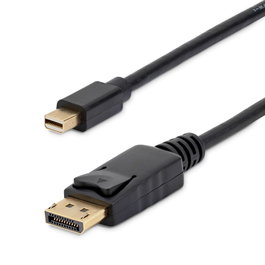 Startech MDP2DPMM2M Câble Mini DisplayPort vers DisplayPort 1.2 2m 4K UHD HBR2 MST Noir