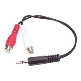 Startechcom Cable Mini Jack 3,5 mm vers RCA Stéréo 0,15 m MU125MMRC