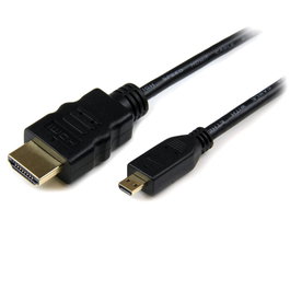 Startech Câble Micro HDMI vers HDMI HDADMM1M Noir 1m