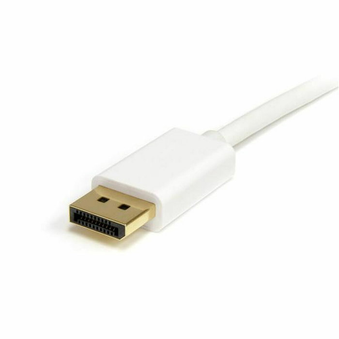 Câble Mini DisplayPort vers DisplayPort Startech MDP2DPMM2MW (2 m) Blanc 4K Ultra HD Câble Mini DisplayPort vers DisplayPort Startech MDP2DPMM2MW (2 m) Blanc 4K Ultra HD