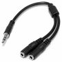 Adaptateur Audio Jack Startech MUY1MFFS Noir 0,2 m