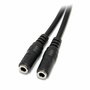 Adaptateur Audio Jack Startech MUY1MFFS Noir 0,2 m
