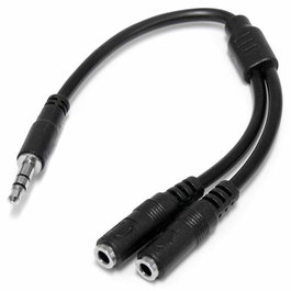 Adaptateur Audio Jack Startech MUY1MFFS Noir 0,2 m