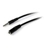 Startech MUHSMF2M Câble Extenseur Audio Jack 3,5 mm Mâle vers Femelle 2 m Noir