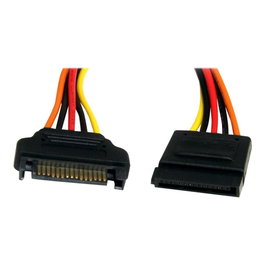 Startechcom 0,3 m Câble d'Extension d'Alimentation SATA Mâle vers Femelle
