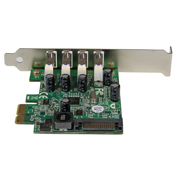 StarTech PEXUSB3S4V Carte PCI Express USB 3.0 4 Ports avec UASP et Alimentation SATA