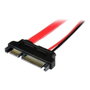StarTech.com Adaptateur Câble SATA 15cm Slimline - SATA 22 broches Mâle vers Slimline SATA 13 broches Femelle - Rouge