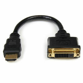 Adaptateur HDMI Startech HDDVIMF8IN Noir