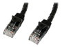 StarTech.com Cable Réseau CAT6 Ethernet RJ45 UTP 5m Noir N6PATC5MBK