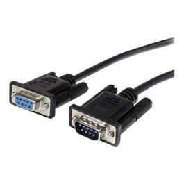 StarTech.com Câble d'extension RS232 DB9 Mâle à Femelle 3 Mètres Blindé Noir