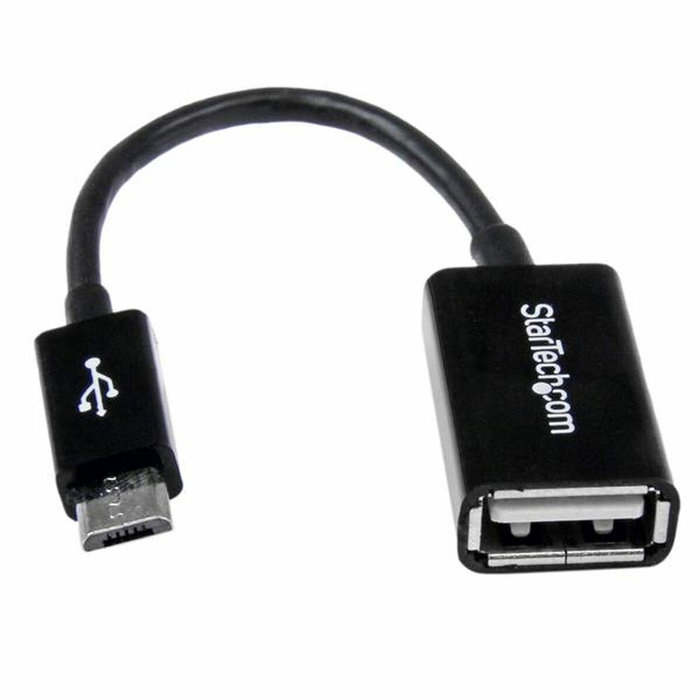 Câble Micro USB Startech UUSBOTG USB A Micro USB B Noir Câble Micro USB Startech UUSBOTG USB A Micro USB B Noir