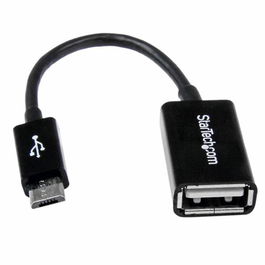 Câble Micro USB Startech UUSBOTG USB A Micro USB B Noir