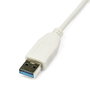 Startechcom USB31000SW Adaptateur USB 3.0 vers Ethernet Gigabit RJ45 Réseau Externe NIC Compatible Windows macOS Ubuntu ChromeOS