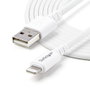 Startechcom USBLT1MW Câble Lightning vers USB Type-A 1m MFi Blanc Charge et Synchronisation