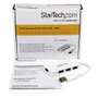 StarTech.com ST4300MINU3W Hub USB 3.0 4 Ports Type-A Blanc Compact Portable Plug and Play
