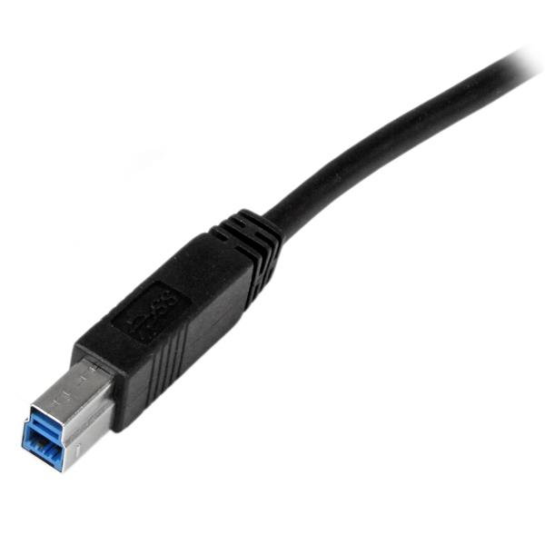 StarTech.com USB 3.0 Cable USB B vers USB A 2 m (USB3SAB2M) Noir StarTech.com USB 3.0 Cable USB B vers USB A 2 m (USB3SAB2M) Noir
