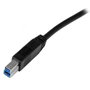 StarTech.com USB 3.0 Cable USB B vers USB A 2 m (USB3SAB2M) Noir