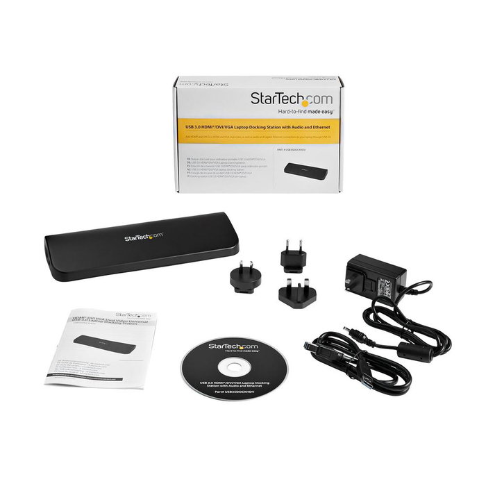 Startech Docking Station USB 3.0 10-en-1 avec HDMI DVI VGA Ethernet Gigabit Audio