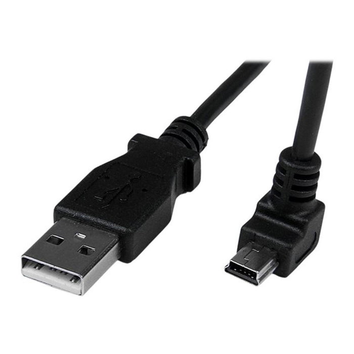 Startechcom Câble USB A vers Mini USB B 2m Noir, coudé à 90° Startechcom Câble USB A vers Mini USB B 2m Noir, coudé à 90°