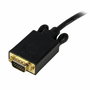 Adaptateur DisplayPort vers VGA Startech DP2VGAMM6B (1,8 m) Noir 1.8 m