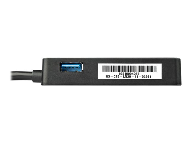 Startechcom USB31000SPTB Adaptateur Réseau USB 3.0 Gigabit Ethernet Externe avec Port USB Supérieur