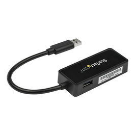Startechcom USB31000SPTB Adaptateur Réseau USB 3.0 Gigabit Ethernet Externe avec Port USB Supérieur