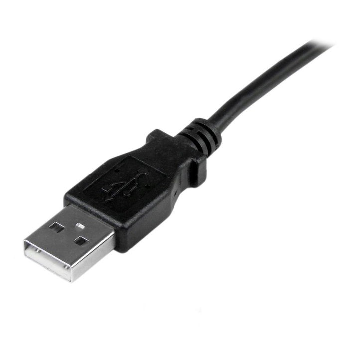 Startechcom USBAMB1MU Câble USB 2.0 Type A vers Mini-B Mâle, 1 m, Noir, à Angle Droit