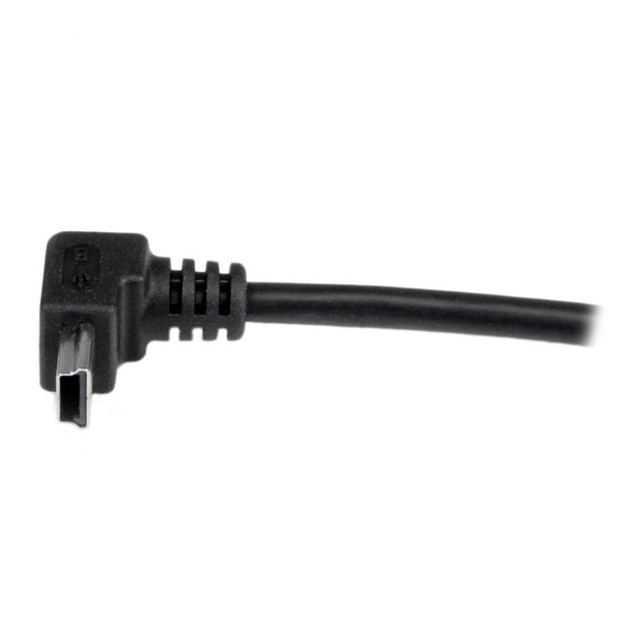 Startechcom USBAMB1MU Câble USB 2.0 Type A vers Mini-B Mâle, 1 m, Noir, à Angle Droit