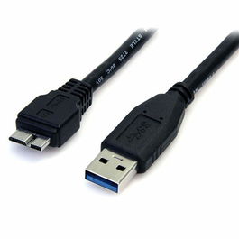 Câble USB vers Micro USB Startech USB3AUB50CMB Noir