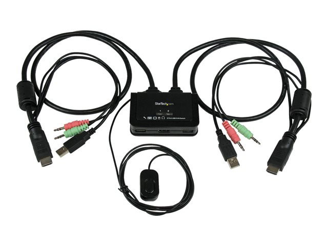 StarTech.com SV211HDUA: Commutateur KVM HDMI 2 ports USB avec câbles intégrés, 1080p StarTech.com SV211HDUA: Commutateur KVM HDMI 2 ports USB avec câbles intégrés, 1080p