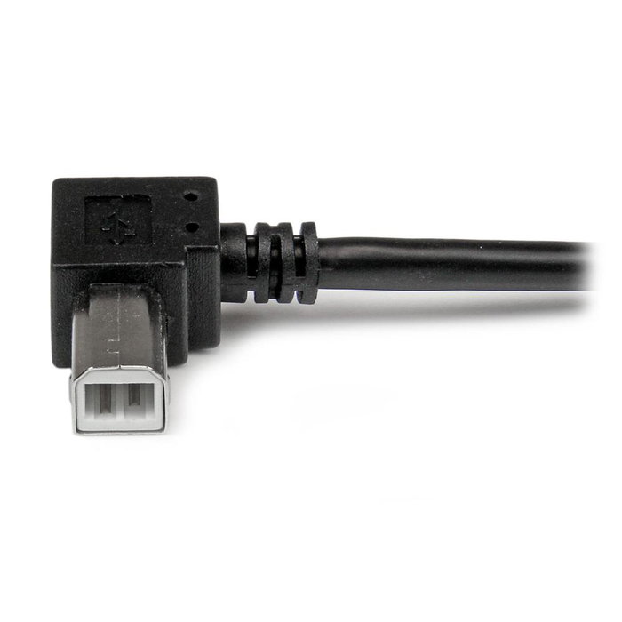Startechcom USBAB2MR Câble Adaptateur USB 2m pour Imprimante - USB A Mâle à USB B Mâle avec Connecteur en Angle Droit