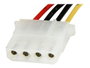 Startechcom SATSASBP425 Câble Adaptateur SATA vers Molex 4 Broches 30 cm 18 AWG pour Alimentation Interne