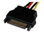 Startechcom SATSASBP425 Câble Adaptateur SATA vers Molex 4 Broches 30 cm 18 AWG pour Alimentation Interne