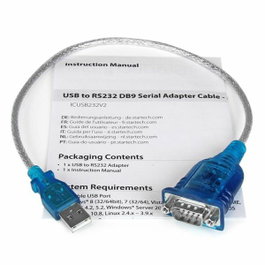 Startech Adaptateur USB vers RS232 ICUSB232V2 Gris et noir