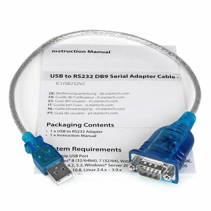 Adaptateur USB vers RS232 Startech ICUSB232V2 Gris Adaptateur USB vers RS232 Startech ICUSB232V2 Gris
