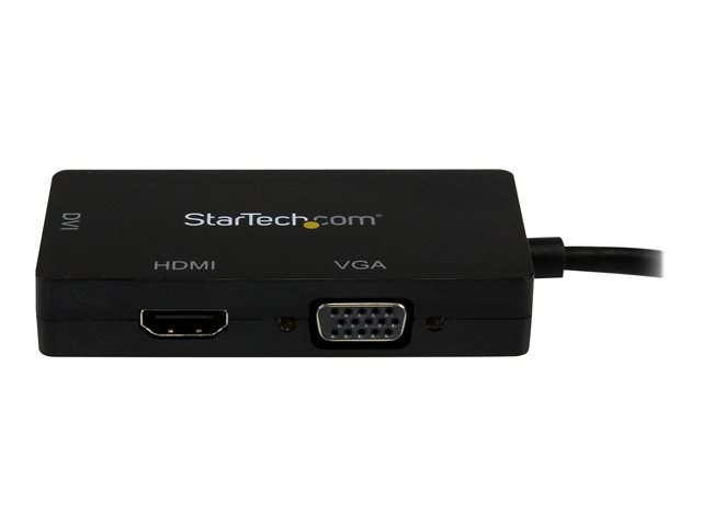 Startechcom DKT31CMDPHPD Adaptateur Mini DisplayPort vers HDMI, DVI, VGA - Convertisseur 3 en 1, Résolution 1920x1200