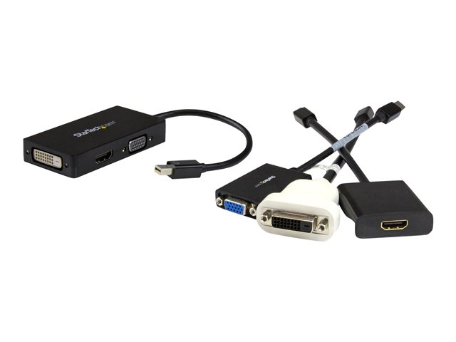 Startechcom DKT31CMDPHPD Adaptateur Mini DisplayPort vers HDMI, DVI, VGA - Convertisseur 3 en 1, Résolution 1920x1200
