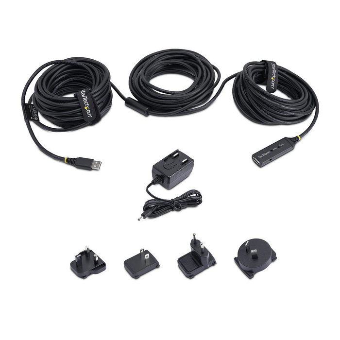 Startechcom Câble USB 2.0 Actif 25 m Type A Mâle vers Femelle Extension Longue Distance Startechcom Câble USB 2.0 Actif 25 m Type A Mâle vers Femelle Extension Longue Distance