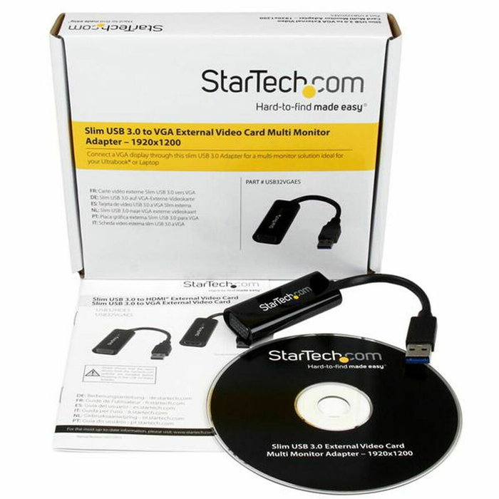 Startech Adaptateur USB 3.0 vers VGA USB32VGAES Noir