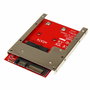 Adaptateur SSD Startech SAT32MSAT257 Rouge Argenté SSD mSATA
