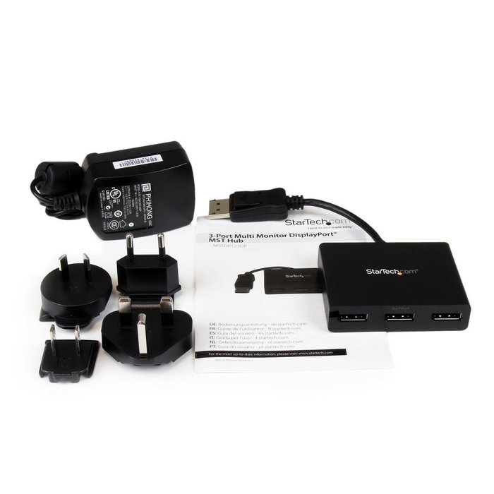 Startechcom MST14DP123DP Hub DisplayPort 1.4 3 Ports MST Multi-Écran 4K Windows