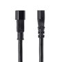 StarTech.com Câble d'alimentation C14 vers C13 1m - PXT1001M - Extension IEC pour PC, serveur, onduleur - Noir