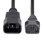 StarTech.com Câble d'alimentation C14 vers C13 1m - PXT1001M - Extension IEC pour PC, serveur, onduleur - Noir