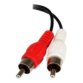 Startechcom Adaptateur Audio 3,5 mm Femelle vers 2x RCA Mâle 0,15 m Noir
