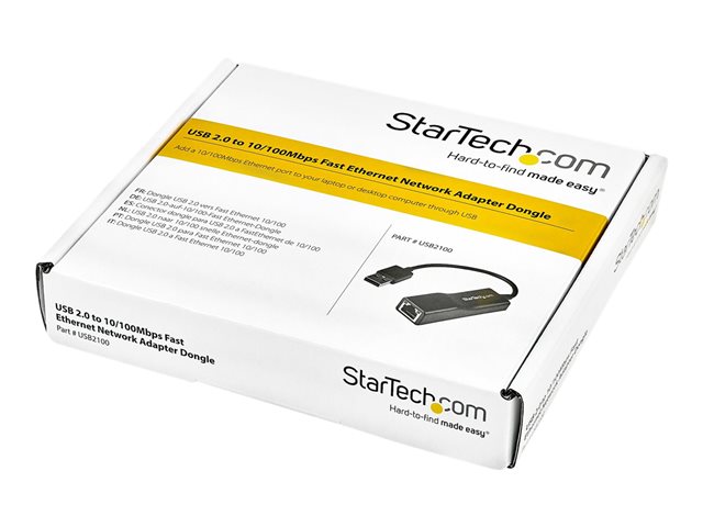 StarTech.com Adaptateur USB 2.0 vers RJ45 Fast Ethernet 10/100 Mbps RDNET2USB StarTech.com Adaptateur USB 2.0 vers RJ45 Fast Ethernet 10/100 Mbps RDNET2USB