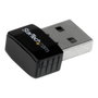 StarTech.com Mini Adaptateur Réseau Wi-Fi USB 2.0 à 300 Mbps IEEE 802.11b/g/n - Noir (USB300WN2X2C)