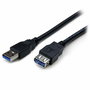 Câble USB Startech USB3SEXT2MBK Noir