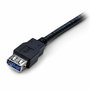 Câble USB Startech USB3SEXT2MBK Noir