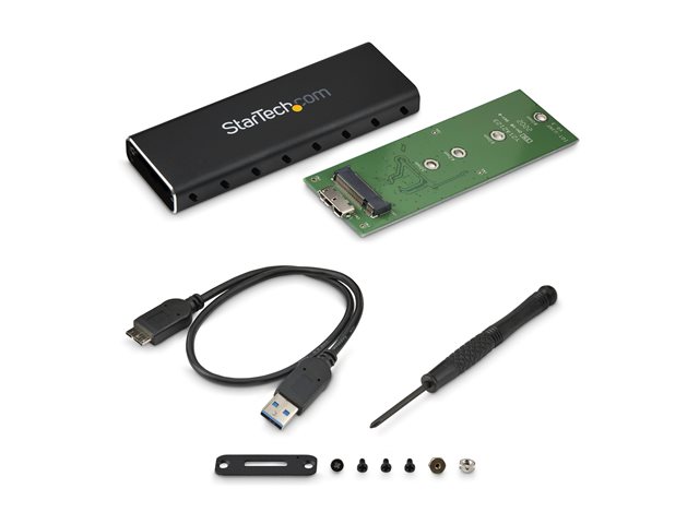 Startech Boîtier Externe SSD M.2 SATA USB 3.0 avec UASP - Noir - 10 x 3.5 x 1.5 cm Startech Boîtier Externe SSD M.2 SATA USB 3.0 avec UASP - Noir - 10 x 3.5 x 1.5 cm