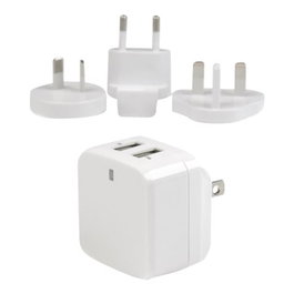 Startechcom Chargeur mural USB 2 ports 17W Blanc